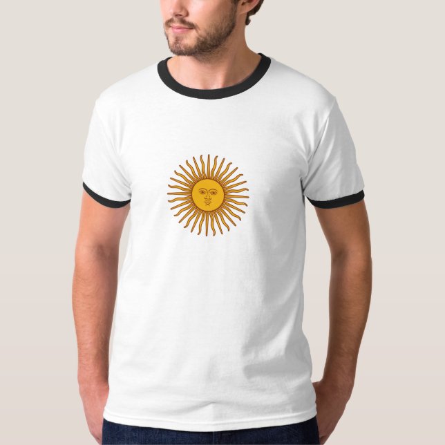 Argentinische Sonne des T - Shirt (Vorderseite)