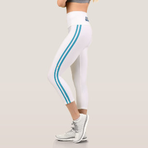 Argentinische Streifenflagge Capri Leggings