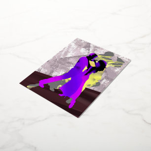 Argentinische Tangotänzer Folien Feiertagspostkarte