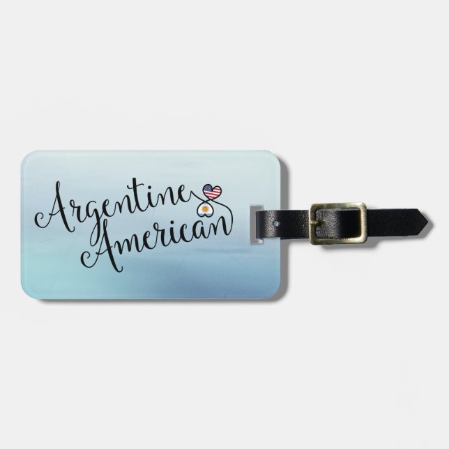 Argentinischer amerikanischer Gepäckträger Gepäckanhänger (Vorderseite horizontal)