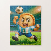 Argentinischer Empanada-Fußballspieler springt zum