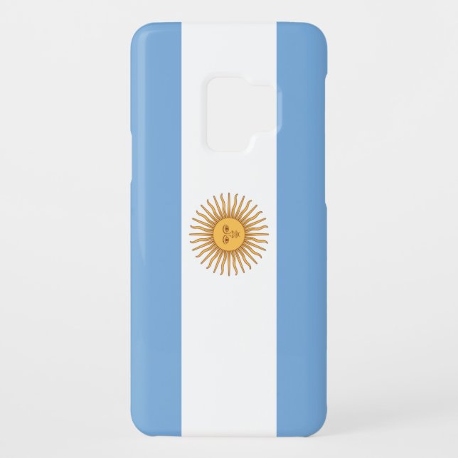 Argentinischer Flaggen-Galaxie-Kasten Case-Mate Samsung Galaxy Hülle (Rückseite)