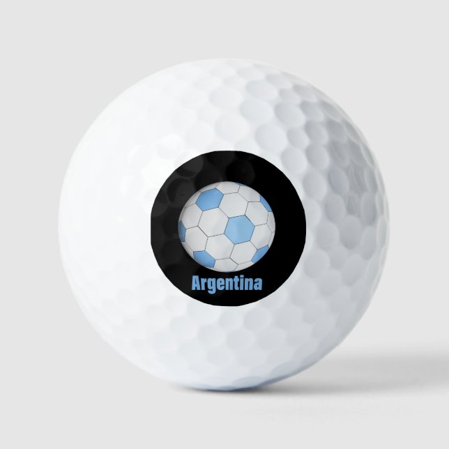 Argentinischer Fußball  Golfball (Vorderseite)