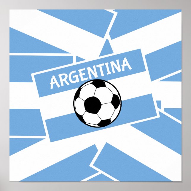 Argentinischer Fußball Poster (Vorne)
