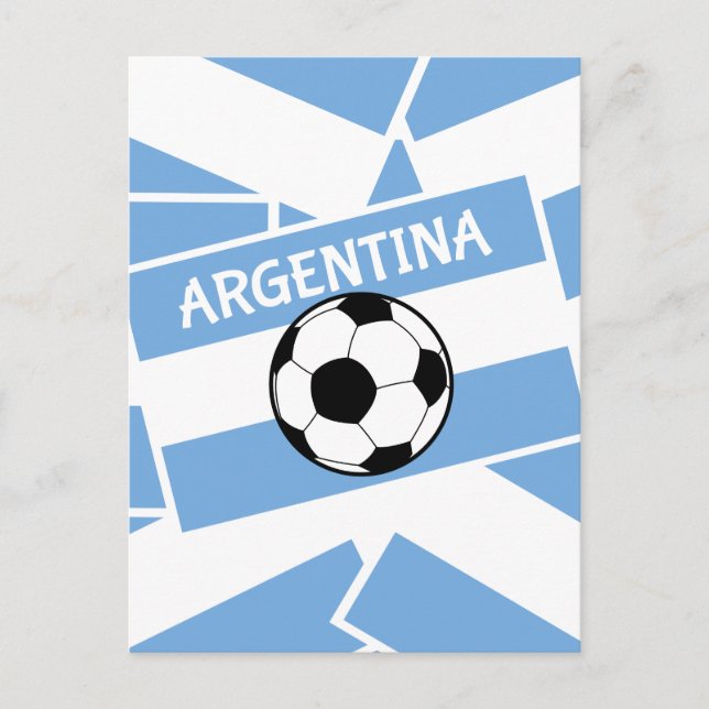 Argentinischer Fußball Postkarte (Vorderseite)