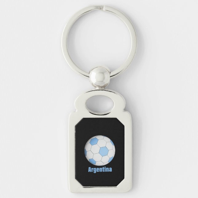Argentinischer Fußball Schlüsselanhänger (Vorderseite)