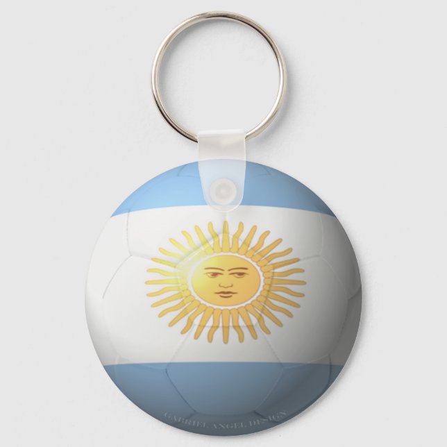 Argentinischer Fußball Schlüsselanhänger (Vorderseite)