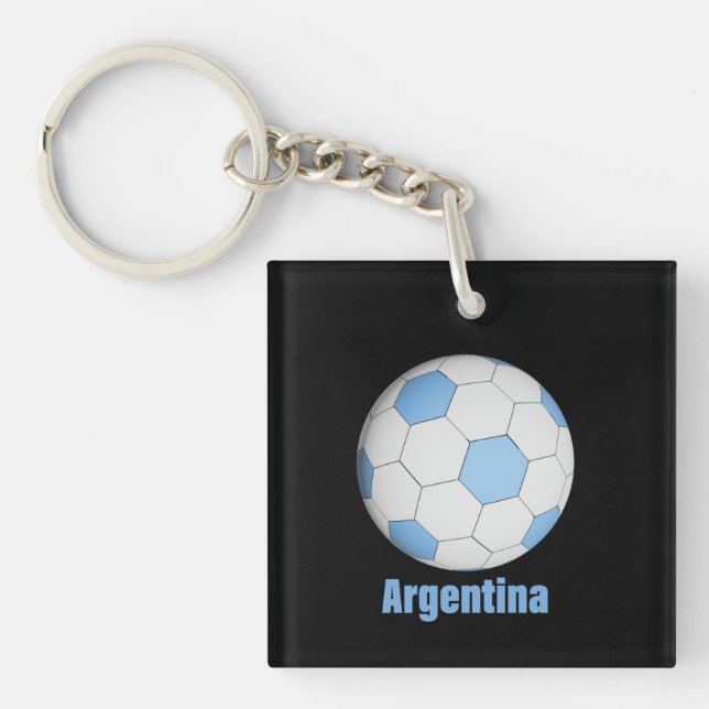 Argentinischer Fußball  Schlüsselanhänger (Vorderseite)