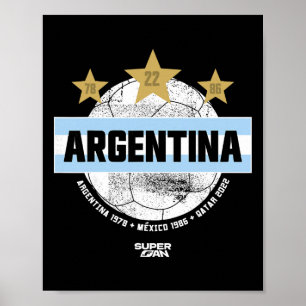 Argentinischer Fußballfan Weltmeisterschaft 2026 _ Poster
