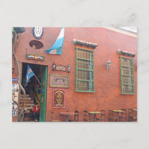 Argentinischer Grill in Cartagena Kolumbien Postkarte
