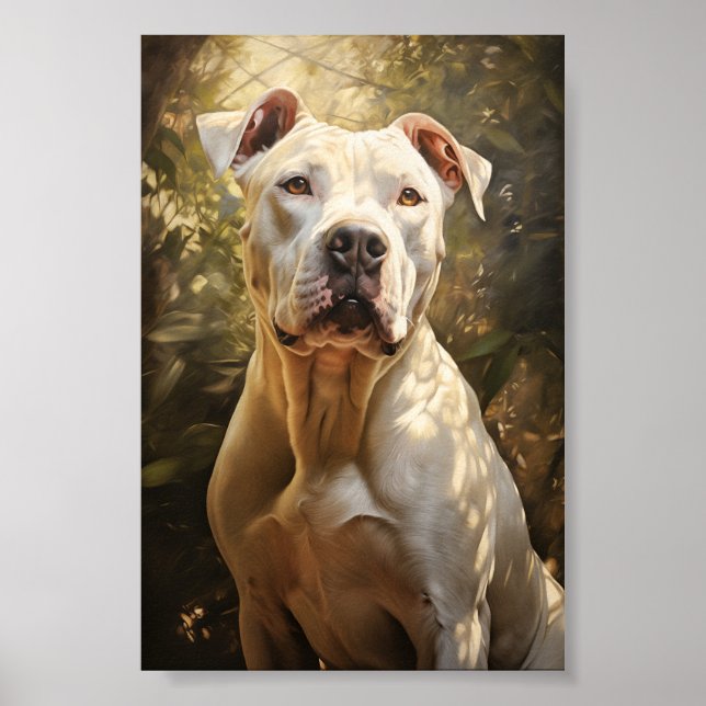 Argentinischer Hund/Dogo Argentino Poster (Vorne)
