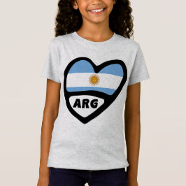 Argentinischer Ländercode Flaggenschwerpunkt ARG T-Shirt