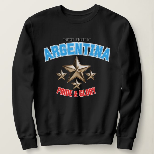 Argentinischer Nationalstolz Damen-Sweatshirt Sweatshirt (Design vorne)