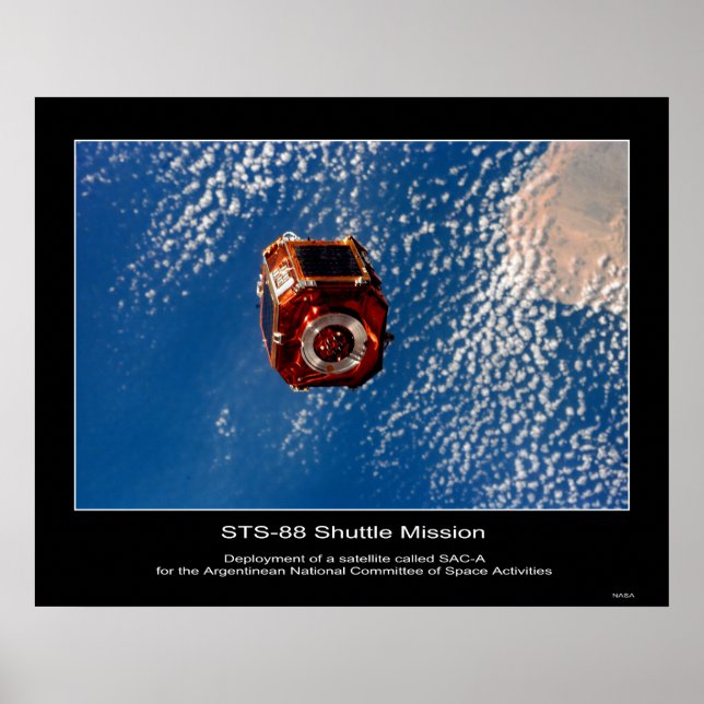 Argentinischer SAC-A Satellite ... Poster (Vorne)