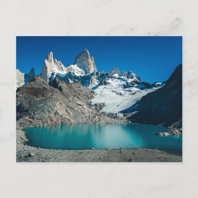 Argentinischer See in den Bergen Postkarte (Vorderseite)