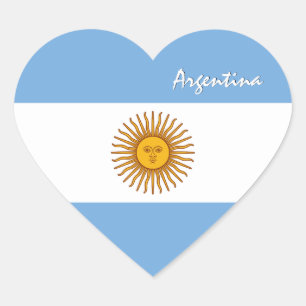 Argentinischer Sticker, Herz, Patriotische argenti Herz-Aufkleber