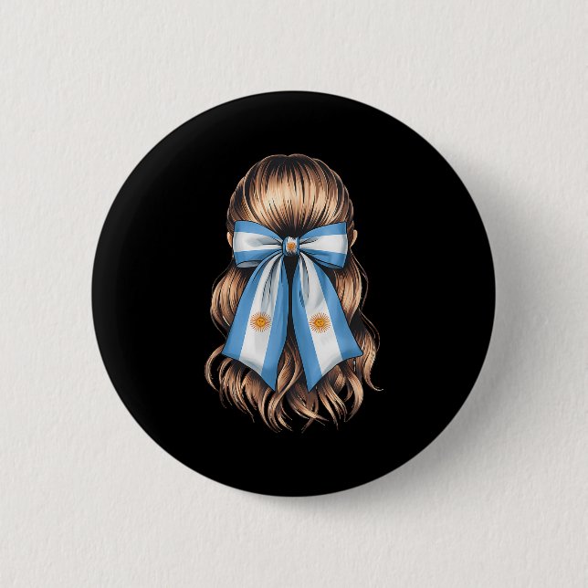 Argentinischer Stolz argentinische Flagge  Button (Vorderseite)