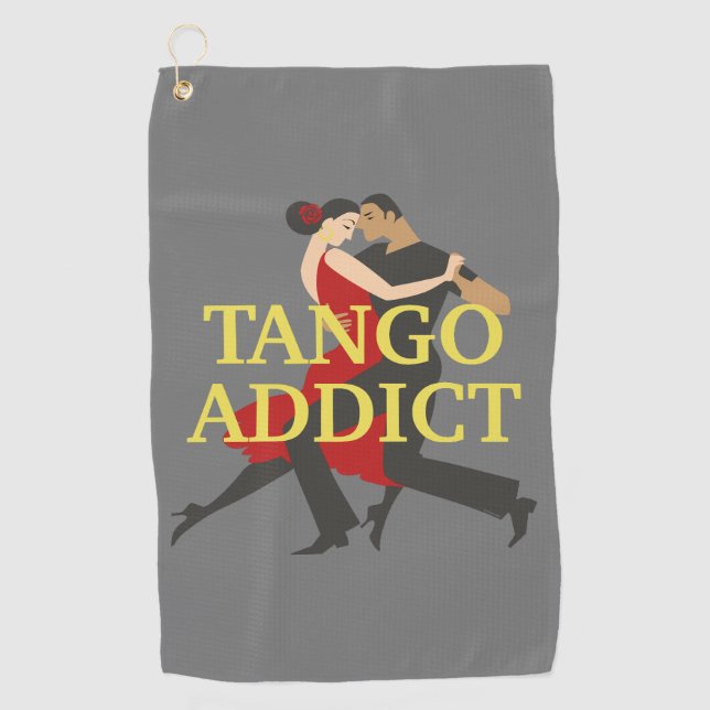 Argentinischer Tango Addict Dance Couple Golfhandtuch (Vorderseite)