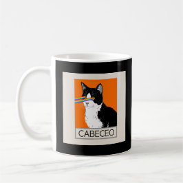 Argentinischer Tango Cabeceo Cat mit Laseraugen Kaffeetasse