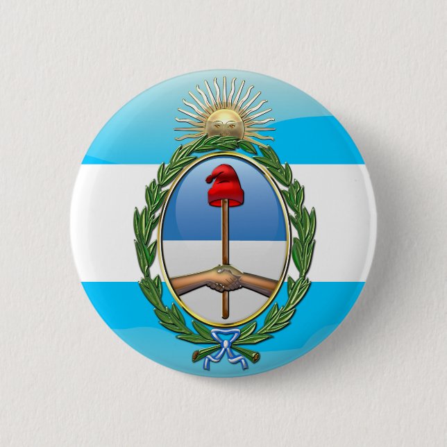 Argentinischer Wappen Button (Vorderseite)