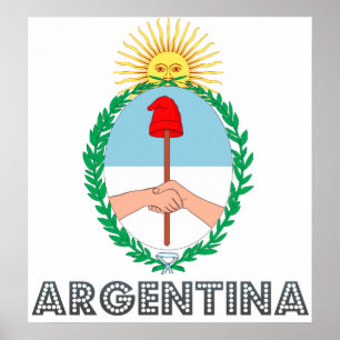 Argentinischer Wappen Poster
