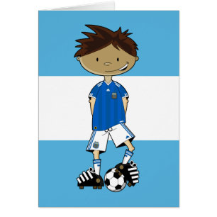 Argentinischer Weltmeisterschaft-Fußball-Junge