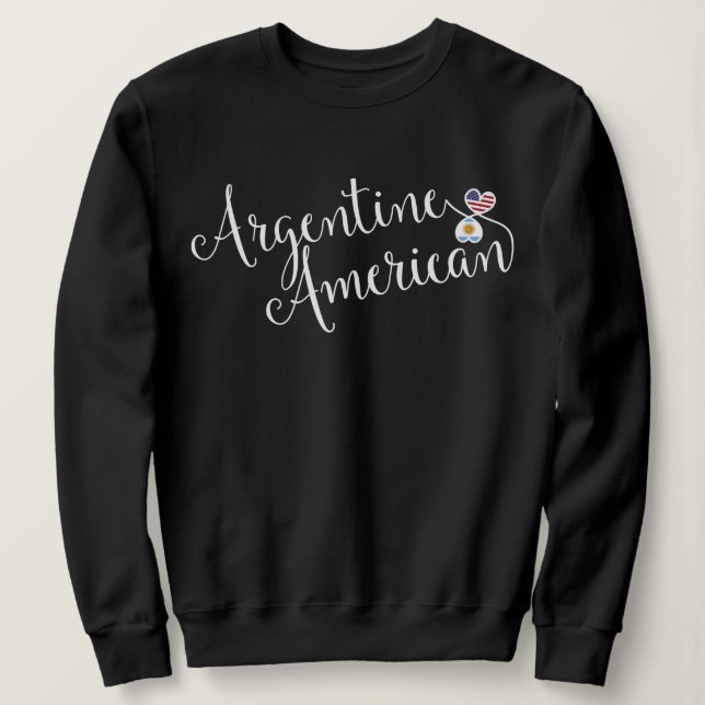 Argentinisches amerikanisches Strickhemd Sweatshirt (Design vorne)
