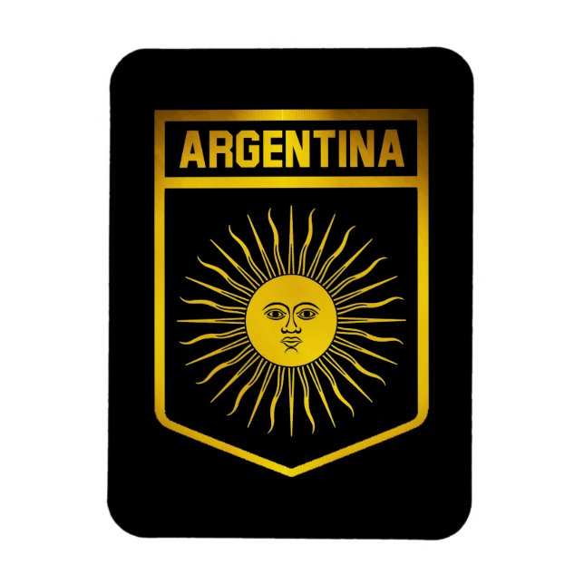 Argentinisches Emblem Magnet (Vertikal)