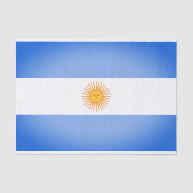 Argentinisches Flag-Geschenkpapier Seidenpapier (Vorderseite)
