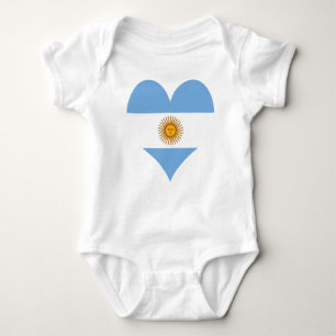 Argentinisches Flagge Baby Strampler