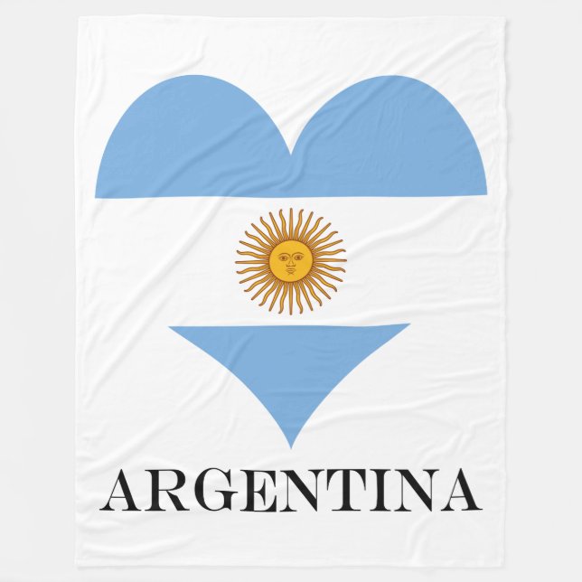 Argentinisches Flagge Fleecedecke (Vorderseite)
