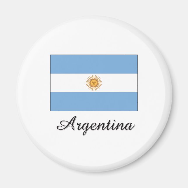 Argentinisches Flaggendesign Magnet (Vorne)