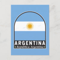 Argentinisches FlaggenEmblem erschüttert Vintag