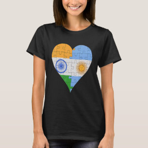Argentinisches Flaggenherz T-Shirt