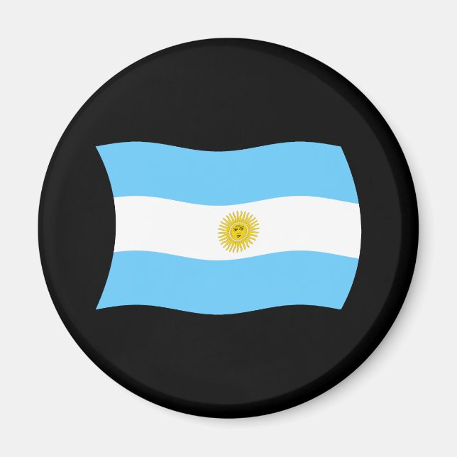 Argentinisches Flaggenmagnet Magnet (Vorne)