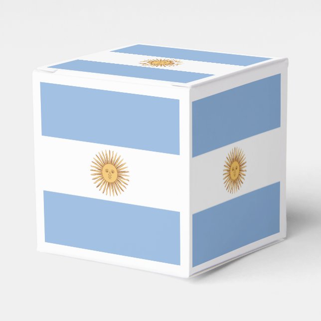 Argentinisches Flaggenzeichen Geschenkschachtel (Vorderseite)