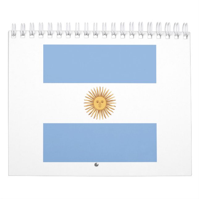 Argentinisches Flaggenzeichen Kalender (Titelbild)
