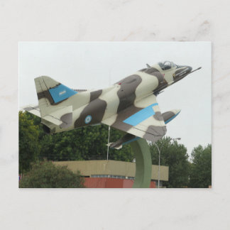 Argentinisches Kampfflugzeug Postkarte