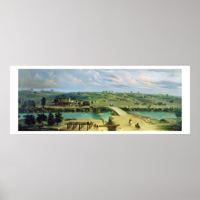 Argentinisches Lager auf der anderen Seite des San Poster (Vorne)