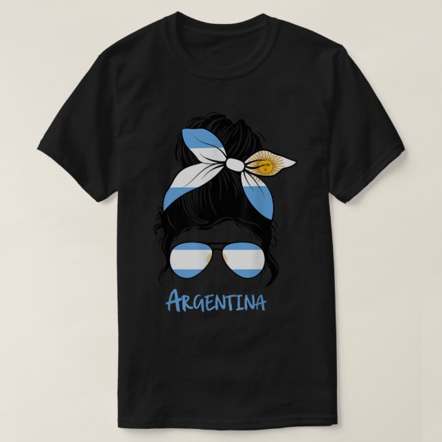 Argentinisches Mädchen Argentiniens Mädchen Chica  T-Shirt (Design vorne)