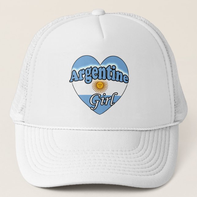 Argentinisches Mädchen Truckerkappe (Vorderseite)