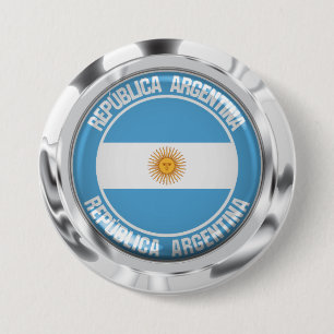 Argentinisches RundEmblem Button
