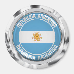 Argentinisches RundEmblem Magnet
