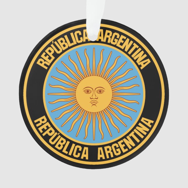 Argentinisches RundEmblem Ornament (Vorderseite)