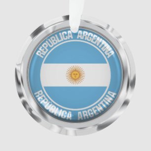 Argentinisches RundEmblem Ornament