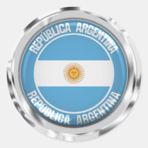Argentinisches RundEmblem Runder Aufkleber