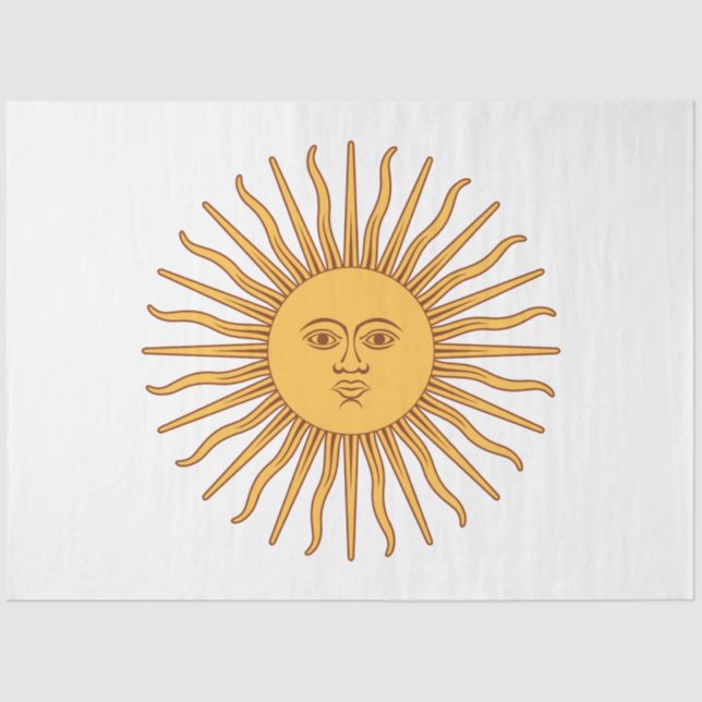 Argentinisches Sonnenschutzpapier Seidenpapier (Vorderseite)