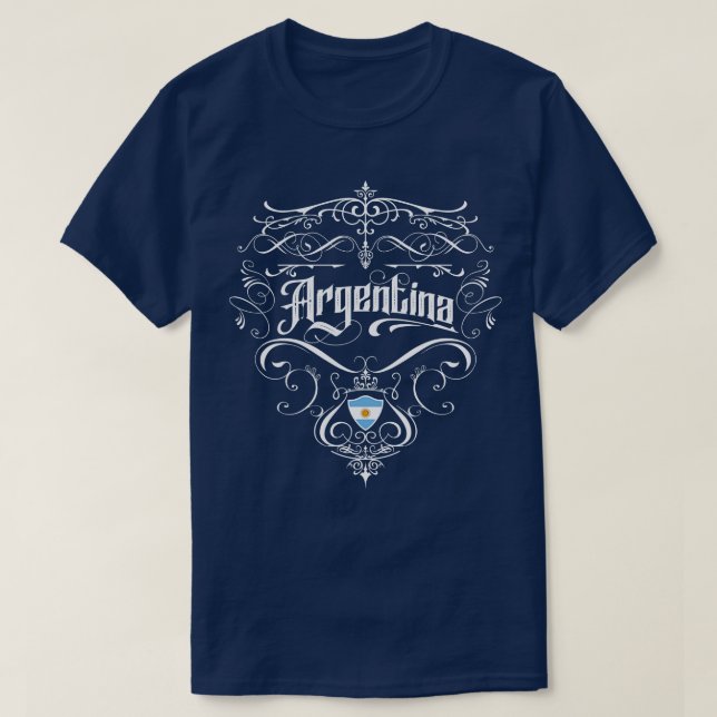 Argentinisches Vintages Design T-Shirt (Design vorne)
