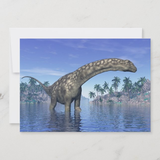 Argentinosaurus dinosaur - 3D-Darstellung (Vorderseite)