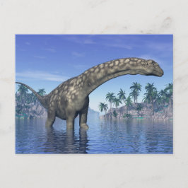 Argentinosaurus dinosaur - 3D-Darstellung Postkarte
